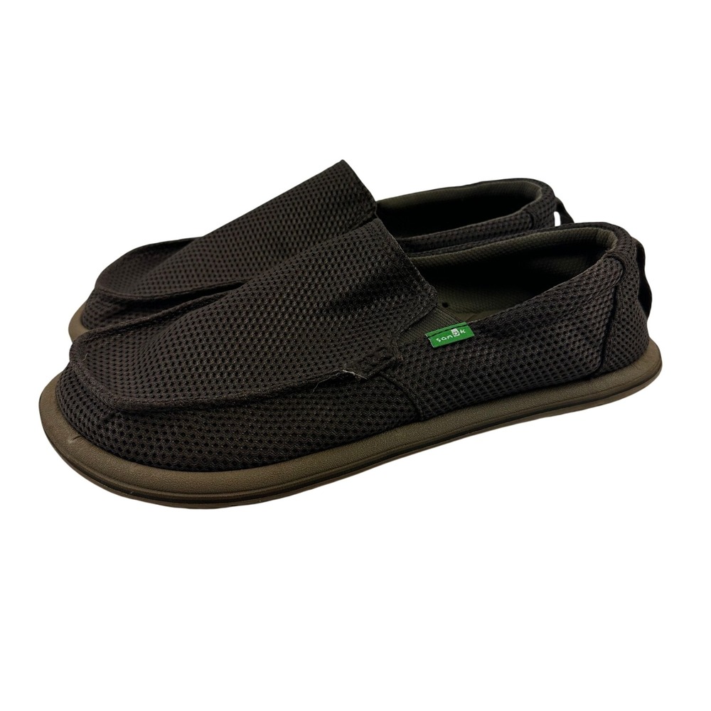 Sanuk Trailgater Mesh Slip On Brown Casual Sidewalk Surfer Comfort 1016064 Men 9